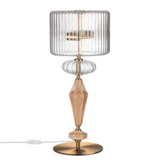 5414/2T MODERN ODL_EX26 античная бронза/терракот/бежевый/металл/керамика Настольная лампа E14 2*40W TERRA | Odeon Light OL5414/2T