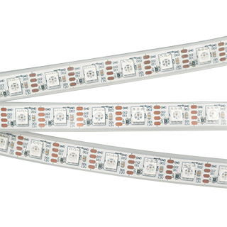 Лента SPI-5000P-RAM 12V RGB (5060, 60 LED/m, x1, AM) (Arlight, Закрытый, IP66) | Arlight 027615