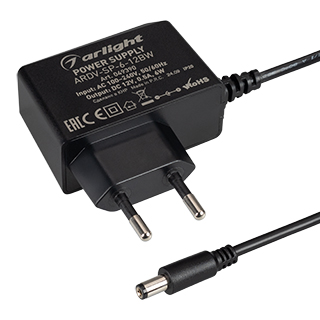 Блок питания ARDV-SP-6-12BW (12V, 0.5A, 6W) (Arlight, Адаптер) | Arlight 049390