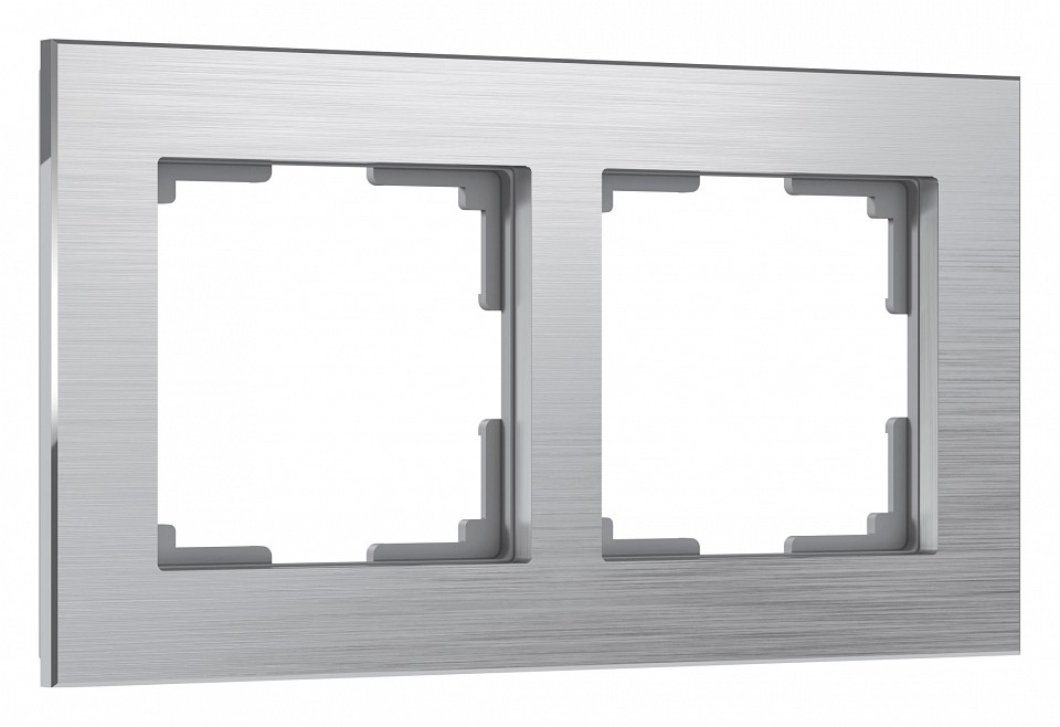 Рамка на 2 поста Werkel Aluminium (алюминий) W0021706 | Werkel WRKa050957