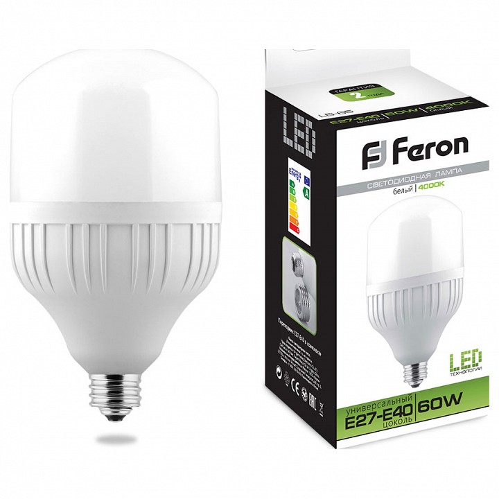 Лампа светодиодная Feron Saffit LB-65 E27-E40 60Вт 4000K 25821 | Feron Saffit FE25821