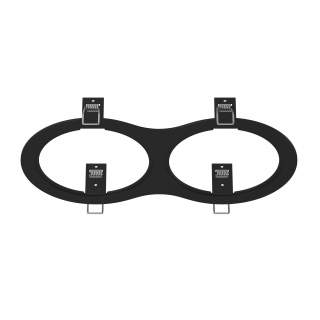 217927 Рамка INTERO 111 Double ROUND ЧЕРНЫЙ (в комплекте) | Lightstar LS217927