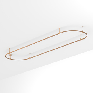 Основание ART-APRIORI-OVAL-ROD-200-4000x1000 (GD) (Arlight, IP20 Металл) | Arlight 054527