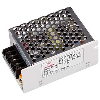 Блок питания HTS-25M-5 (5V, 5A, 25W) (Arlight, IP20 Сетка) | Arlight 015997