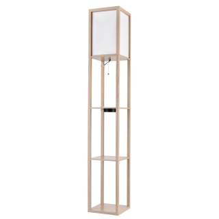 8091/1F COMFI LN25 361 дерево/белый, дерево/текстиль Торшер Е27 1*60W 220V PRACTIC | Lumion LN8091/1F