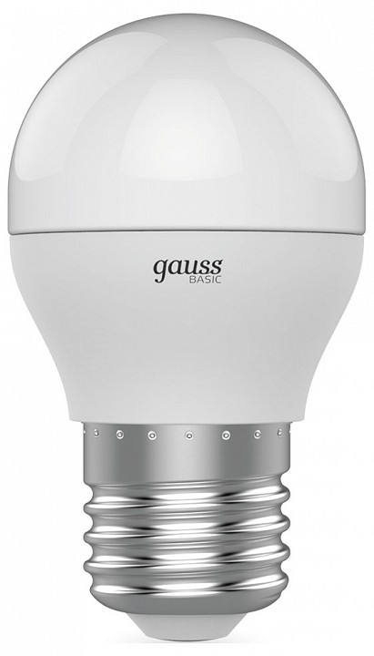 Лампа светодиодная Gauss Basic E27 7.5Вт 3000K 1053218 | Gauss GA1053218