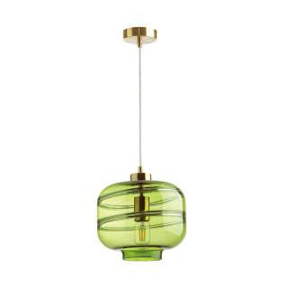 4773/1 PENDANT ODL21 281 зеленый/бронзовый Подвес E27 60W STORBI | Odeon Light OL4773/1