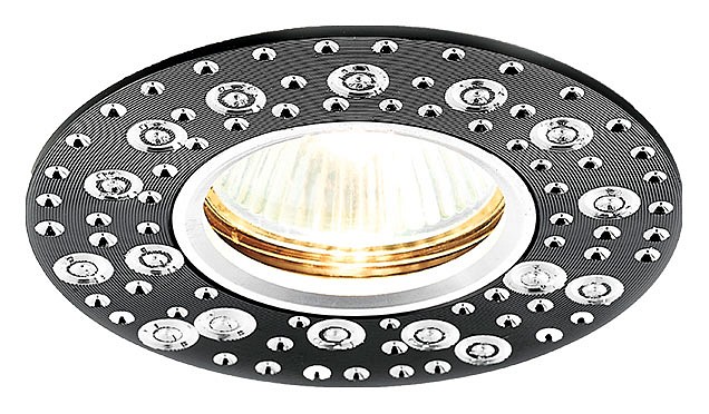 Встраиваемый светильник Ambrella Light Classic A801 A801 BK/AL | Ambrella Light AMBRA801BKAL