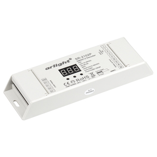 Декодер DMX SR-2102P (12-36V, 240-720W, 4CH) (Arlight, IP20 Пластик) | Arlight 019465