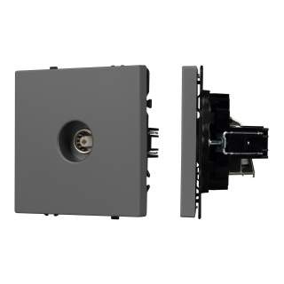 Механизм спутниковой розетки SCT-NOBE-MST1-SFPL-GR (SAT) (Arlight, Серый базальт) | Arlight 054299