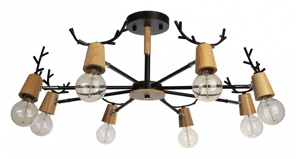 Люстра на штанге Loft it Sven 10024/8 Black | Loft it LF100248Black