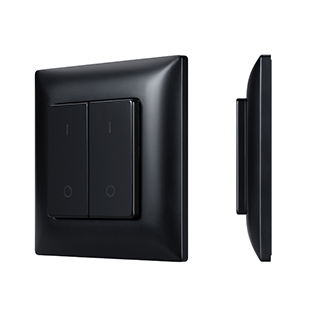 INTELLIGENT ARLIGHT Кнопочная панель SMART-RF-801-22-2G-DIM-SUF Black (3V, 2.4G) (IARL, IP20 Пластик) | Arlight 050446