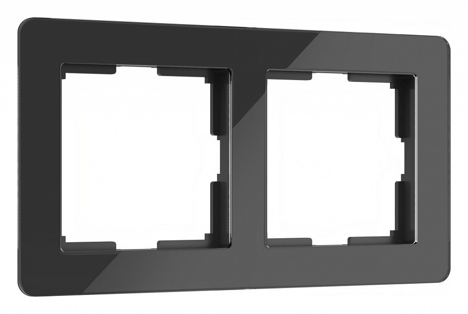 Рамка на 2 поста Werkel Acrylic (черный) W0022708 | Werkel WRKa059317