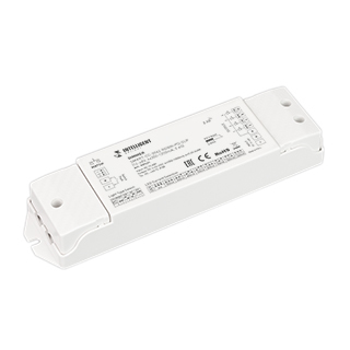 INTELLIGENT ARLIGHT Диммер SMART-CC-2042-RGBW-PD-SUF (12-48V, 4x350-1200mA, 2.4G) (IARL, IP20 Пластик) | Arlight 037421