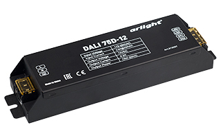 Диммер DALI 75D-12 (12V, 75W, 1 адрес) (Arlight, Металл) | Arlight 019597