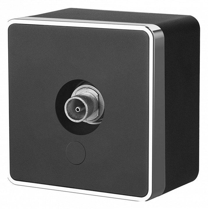 ТВ-розетка без рамки Werkel Gallant (черный/хром) W5083035 | Werkel WRKa050969