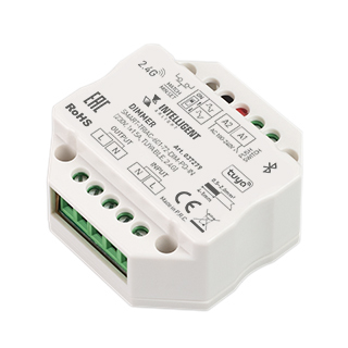 INTELLIGENT ARLIGHT Диммер SMART-TRIAC-601-72-DIM-PD-IN (230V, 1x1.5A, TUYA BLE, 2.4G) (IARL, IP20 Пластик) | Arlight 037279