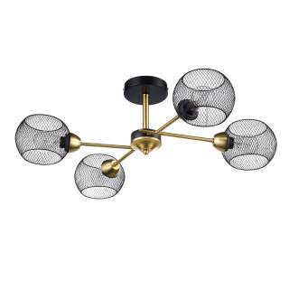 8247/4C COUNTY LN25 черный/бронза, металл Люстра потолочная Е27 4*60W 220V TUNARA | Lumion LN8247/4C