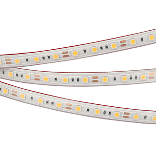 Лента RTW 2-5000PS 12V Warm3000 2x (5060, 300 LED, LUX) (Arlight, 14.4 Вт/м, IP67) | Arlight 022325