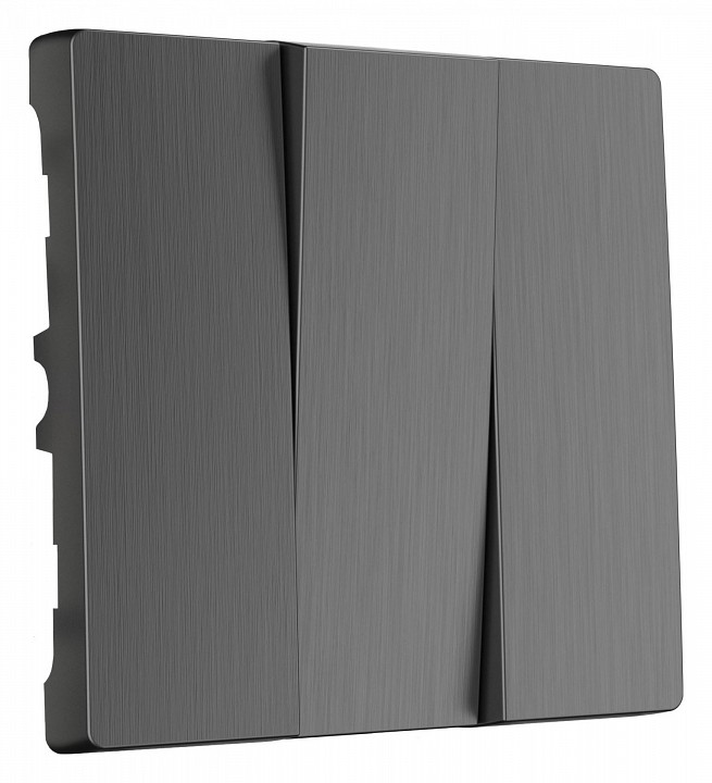 Клавиши для выключателя трехклавишного Werkel графит рифленый W1139004 | Werkel WRKa050742