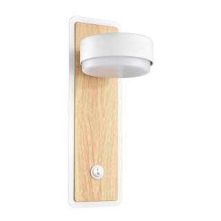 8263/1W COMFI LN26 металл, белый/дерево Бра GX53 LED 1*7W 220V LELAND | Lumion LN8263/1W
