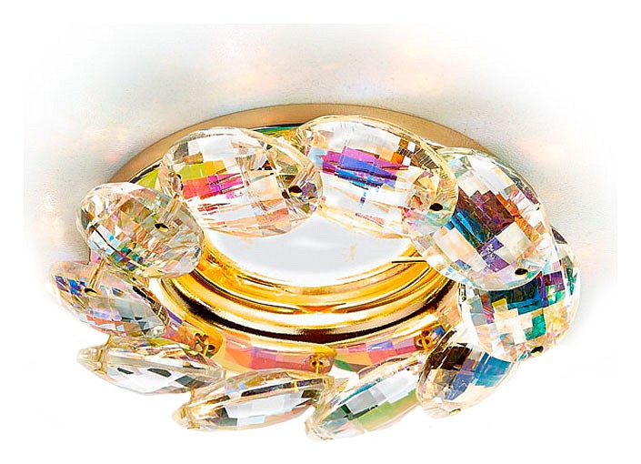 Встраиваемый светильник Ambrella Light Crystal K306 K306 PR/G | Ambrella Light AMBRK306PRG