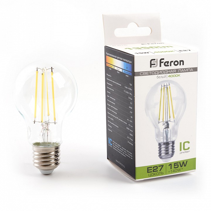 Лампа светодиодная Feron LB-615 E27 15Вт 4000K 38242 | Feron FE38242
