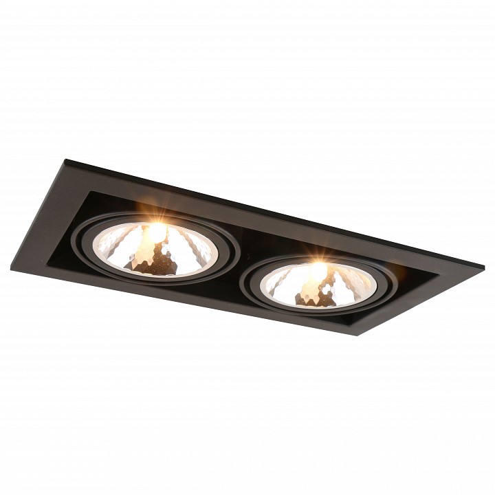 Встраиваемый светильник Arte Lamp Cardani Semplice A5949PL-2BK | Arte Lamp ARA5949PL-2BK