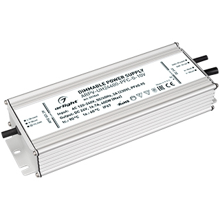 Блок питания ARPV-UH24400-PFC-0-10V (24V, 16.7A, 400W) (Arlight, IP67 Металл, 7 лет) | Arlight 031043