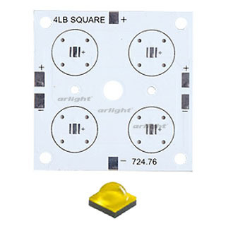 Плата 52x52-4XP CREE (4x LED, 724-76) (Turlens, -) | Arlight 013784