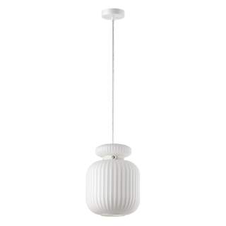 5042/1C PENDANT ODL24 445 белый/белый/металл/стекло/эко.кожа Подвес E27 1*60W JUGI | Odeon Light OL5042/1C