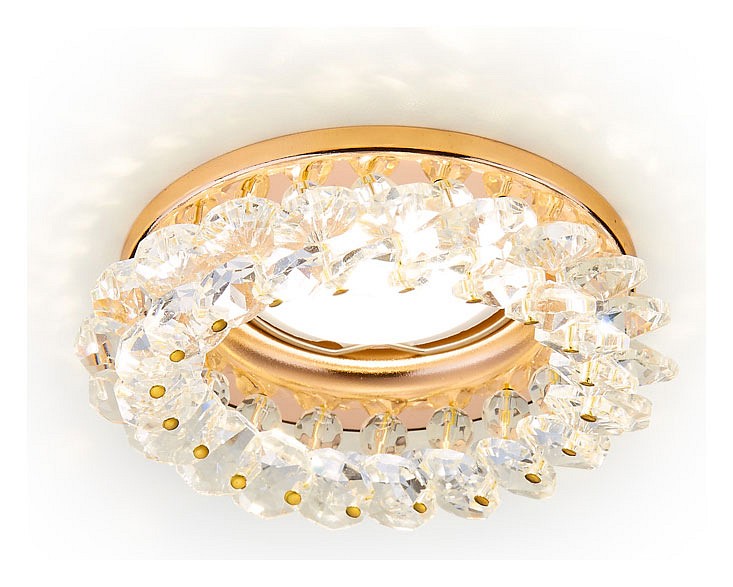 Встраиваемый светильник Ambrella Light Crystal K206 K206 CL/G | Ambrella Light AMBRK206CLG