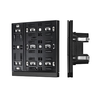 INTELLIGENT ARLIGHT Механизм панели KNX-303-22-IN Black (Bus) (IARL, IP20 Пластик) | Arlight 043109