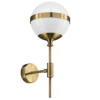 813611 (MB1803-1EB)  Бра GLOBO 1х40W  E14 electroplating bronze/white (в комплекте) | Lightstar LS813611