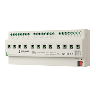 INTELLIGENT ARLIGHT Релейный модуль KNX-7123-82-DRO-DIN (BUS, 12x16A, KNX Secure) (IARL, IP20 Пластик) | Arlight 041227