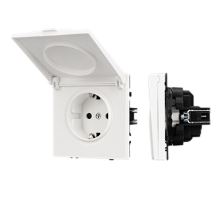 Механизм розетки влагозащищённый SCT-NOBE-MCP-SFPL-WH (230V, 16A) (Arlight, -) | Arlight 054280
