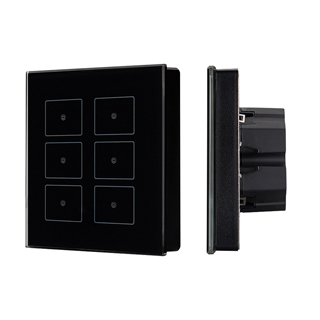 Панель Sens SR-KN0611-IN Black (KNX, DIM) (Arlight, -) | Arlight 023038