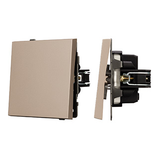 Механизм выключателя одноклавишный проходной SWT-TENDO-MKP1-PL-GD (230V, 10A) (Arlight, -) | Arlight 054043