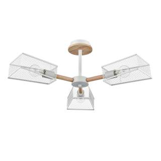 8246/3C COUNTY LN25 белый, металл/дерево Люстра потолочная Е27 3*60W 220V IRMA | Lumion LN8246/3C