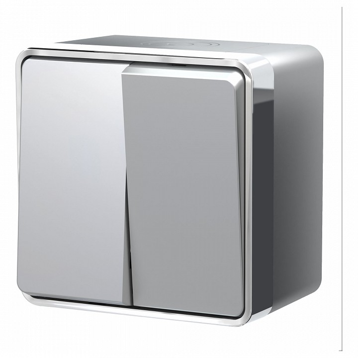 Выключатель двухклавишный влагозащищенный Werkel Gallant W5020206 | Werkel WRKa052771