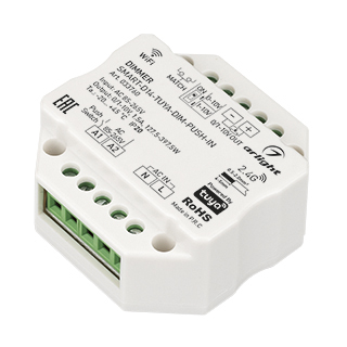 Диммер SMART-D14-TUYA-DIM-PUSH-IN (230V, 1.5A, 0/1-10V, 2.4G) (Arlight, IP20 Пластик) | Arlight 033760